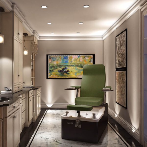 Stație pedichiură/manichiură premium cu hidromasaj și ajustare electrică, Lemi Capri Pedi Spa
